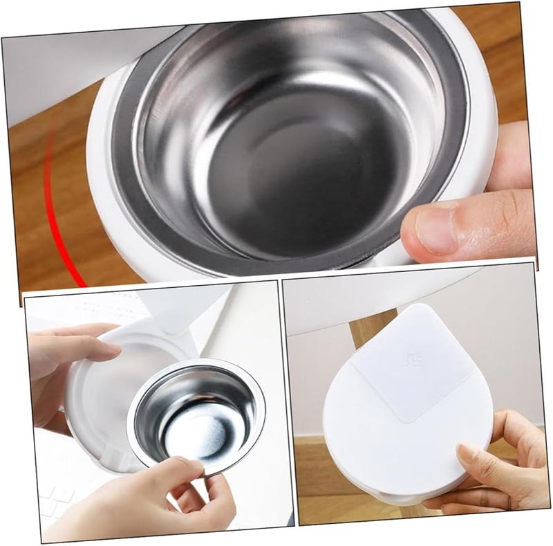 Rotatable Stainless Steel Windproof Ashtray with Lid Detachable Easy Clean Indoor Outdoor - Image 3